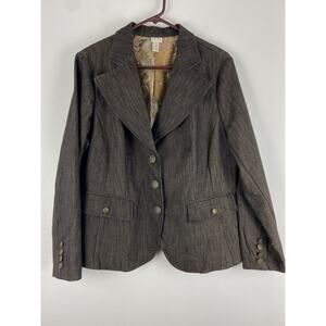 Venezia Womens Dark Brown Blazer Jacket Size Medium /size 40 Chest (991)
